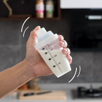 搖搖杯小號蛋白質粉攪拌杯手動運動健身水杯子帶刻度奶茶果汁杯子