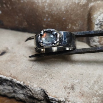 馬島月光石銀戒指