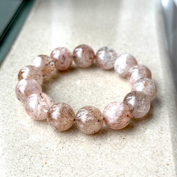 一圖一物| 紅白超七 紅髮白 女男士手鏈 | 貴人事業|天然水晶禮物