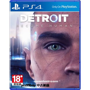 美琪PS4遊戲 底特律 變人 化身為人 成為人類 中文
