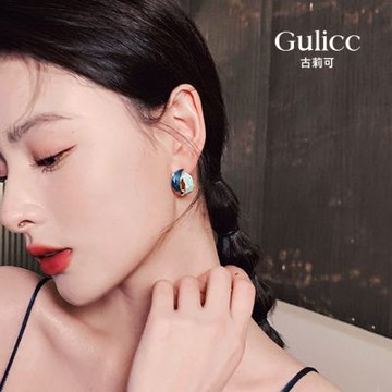 Gulicc 弧形 交錯 耳環(飾品 耳飾 耳釘 耳環 耳墜 禮物 雙11 聖誕節)