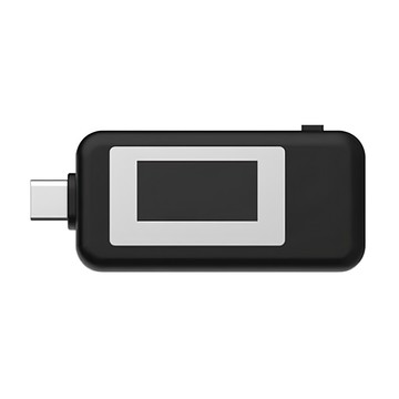 Type-C 多功能電流電壓功率雙向檢測器(黑)  1個