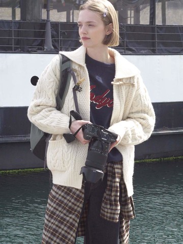 Lyngby Cable Wool Cardigan