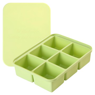 Dailylike Bonbon 6格矽膠分隔保鮮盒組  酪梨綠  1個