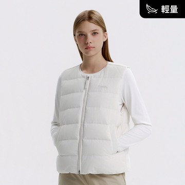 【鵝絨】女裝 HERON 輕量 羽絨背心 - 淺米色