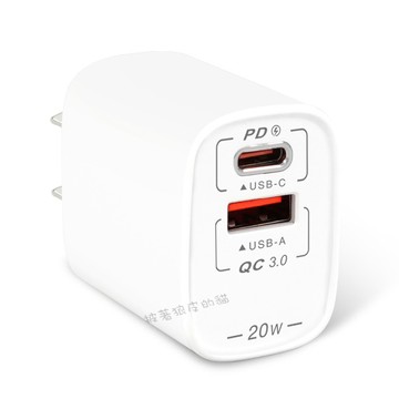貓｜NDr.AV 聖岡科技 PD+QC20W 雙孔 急速 充電器 USB-209AC