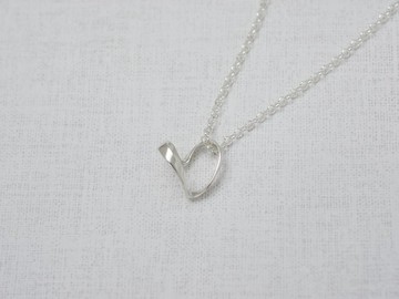 Endless Love | 細項鍊 925純銀 鎖骨鍊 愛心 情人禮物 手作銀飾