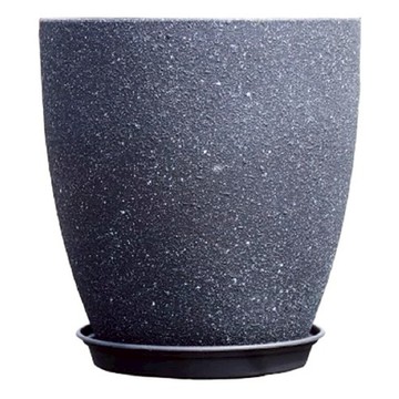 仿水泥盆  10吋(26.5 x 24.5 x 14cm)  深灰色  1個