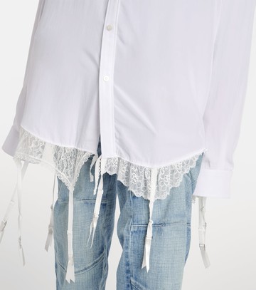 Balenciaga Lace-trimmed shirt