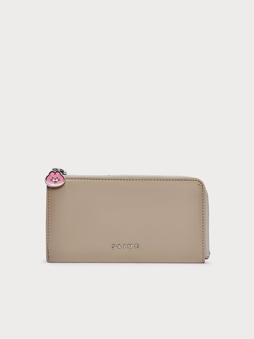 S’AIME ZIZONE長形卡片鑰匙零錢夾-淺灰