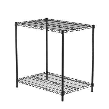 特力屋烤漆二層架寬90*深60*高90公分(黑)