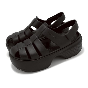 [ACS] Crocs 涼鞋 Stomp Fisherman Sandal 男鞋 女鞋 黑 厚底 雪屋涼鞋 卡駱馳 209938001