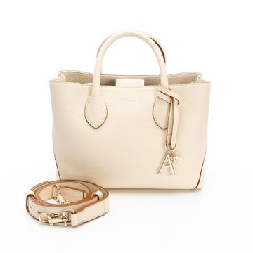 ASPINAL of LONDON MIDI London Tote(白/荔枝紋)