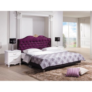 溫妮莎紫色絨布5尺床頭片(不含床底)