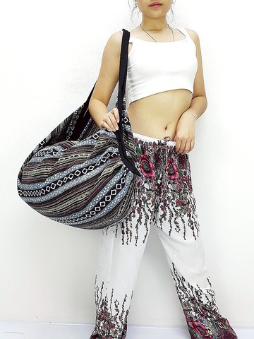 船包，灰，編織棉包，編織布，背包，斜挎包