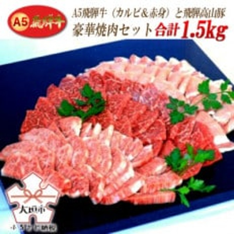 A5飛騨牛(カルビ赤身)と飛騨高山豚 豪華焼き肉セット 合計1.5kg 木立ミート 通販 LINEポイント最大1.5%GET | LINEショッピング