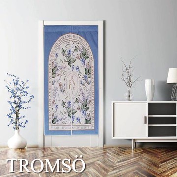 【TROMSO】厚白棉麻風尚門簾180x85cm-D48紫熙花園