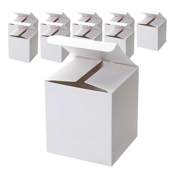 素色禮物盒 3號 10 x 10 x 11 公分  10個  白色