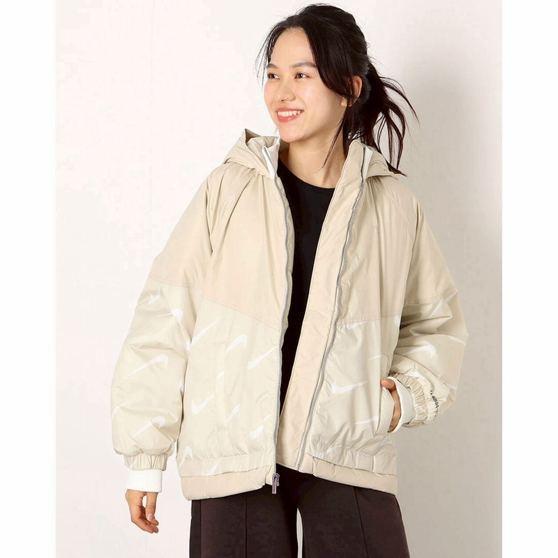 ナイキ Nike レディース 中綿ジャケット ナイキ ウィメンズ Nsw Tf Synfl Icn Clsh フーディ ジャケット Dd ベージュ 通販 Lineポイント最大5 0 Get Lineショッピング