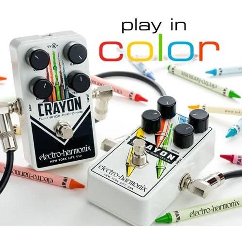 electro-harmonix エレクトロハーモニクス エフェクター オーバードライブ Crayon 01 シャーシ黒 国内正規品