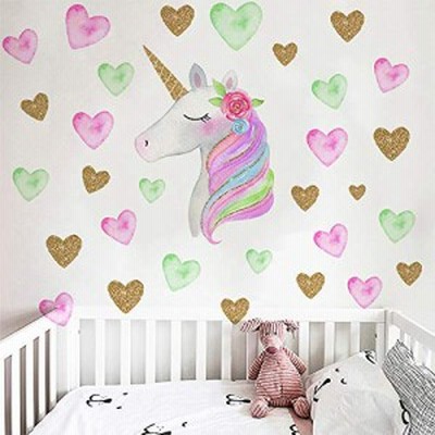 Quwg ユニコーン 夜光るウォールステッカー 蓄光ステッカー 子供部屋 蛍光シール 光るシール ユニコーン夜光ステッカー １ 通販 Lineポイント最大get Lineショッピング
