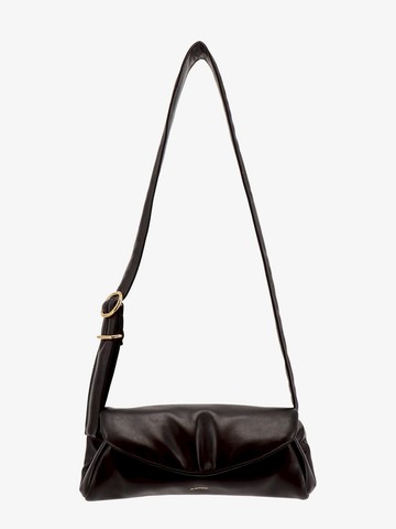 Padded leather shoulder bag with logo print - JIL SANDER - gender_Woman