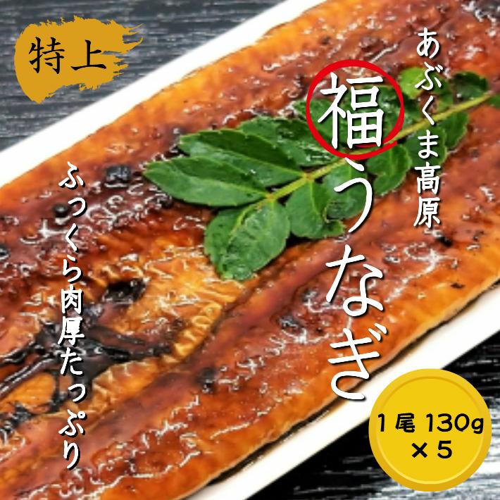 送料無料 福島県産 福うなぎ130ｇ×５尾