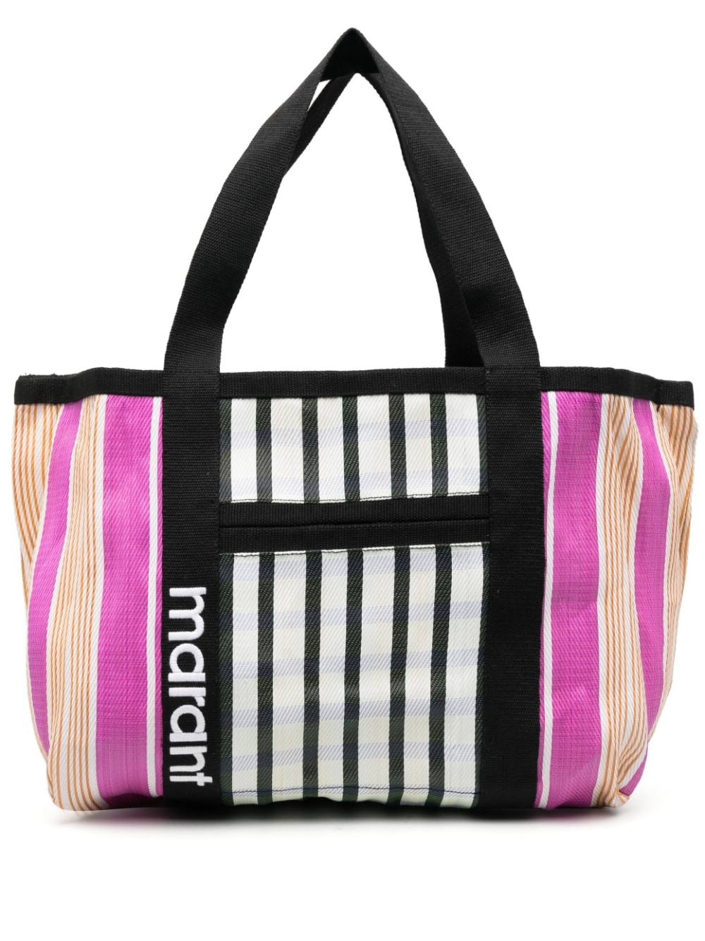 ISABEL MARANT - Warden striped tote bag - women - Recycled Nylon/Polypropylene/Polyester - One Size - Pink