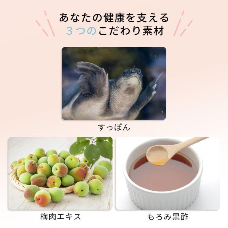 国産 すっぽん 梅肉 黒酢 約１か月分 国産 健康食品 サプリメント ORTIC 送料無料 | LINEブランドカタログ