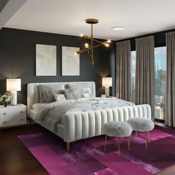 【山德力】ESPRIT 現代風地毯 170X240CM 紫璨