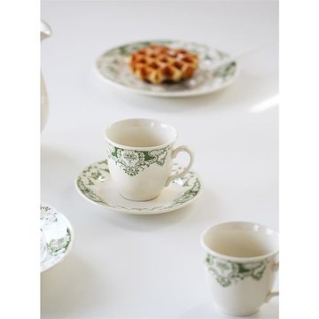 MY家 - 馬來西亞百年陶瓷 Claytan 野薔薇 全釉 復古餐具 苔綠色