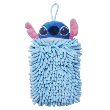 ONEDER 旺達棉品 史迪奇系列 立體刺繡擦手巾 20x15cm  藍色  1條