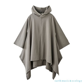 earth music  寬鬆連帽長版上衣