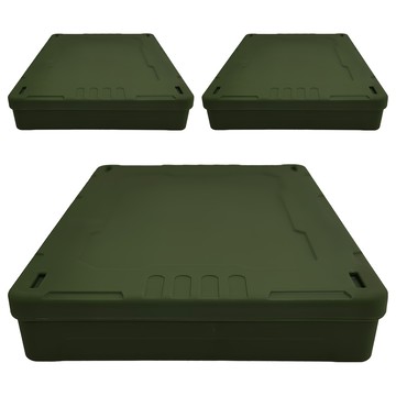 YAMADA 多用途文件盒 3入  綠色  1組