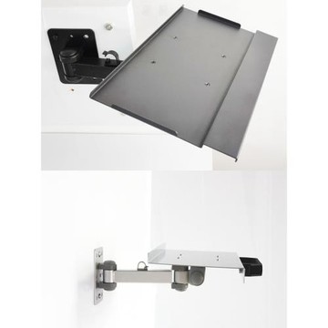 S201短臂旋轉伸縮鼠標鍵盤托架墻裝側裝式顯示器支架家用懸臂支架