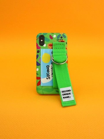 Sun Case Graphic Flower Green Yellow Green- Card
