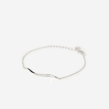 【Isha Jewelry】點水細緻純銀手鍊 (兩色可選) | 輕奢質感必備