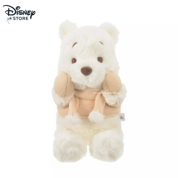 【SAS】日本限定 迪士尼商店 Disney Store 小熊維尼 White Pooh系列 玩偶娃娃 (S) 29cm