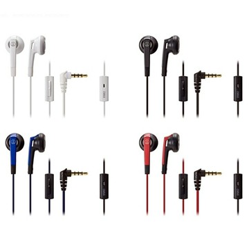 又敗家@日本Audio-Technica鐵三角半密閉型耳塞式線控耳機耳麥ATH-C505iS(電容式麥克風;φ15mm驅動單元;附捲線固定器;不鏽鋼洩壓孔;可來電應答/停止通話/音樂影片播放/下一首/暫停)【全館299超取免運】【APP下單點數4倍送】