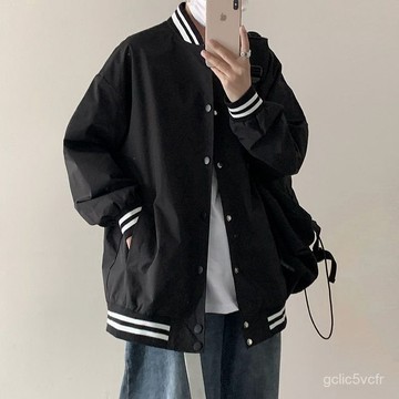 秋冬季新款外套 oversize棒球服 夾剋 外套男士 寬鬆外套 薄款外套 情侶外套 秋裝 運動上衣 棒球外套 棒球服