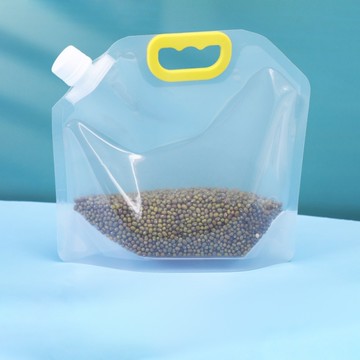 3斤-雜糧收納自立袋 站立式密封袋 防潮袋 收納袋 手提吸嘴透明密封袋 保鮮袋 五穀雜糧袋
