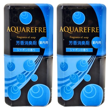 Lion Chemical 獅子化學 AQUAREFRE 清新皂香 廁所室內用 消臭劑 400ml 日本產 U型濾紙  2罐