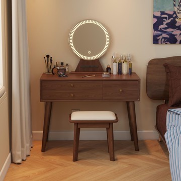 【臺灣公司 可打統編】免運 梳妝臺 化妝桌 梳妝桌新中式臥室現代簡約帶鏡子新款輕奢高級感小型書桌化妝一體 可開發票 全館五折 工廠現貨直銷 新品特價 z10075