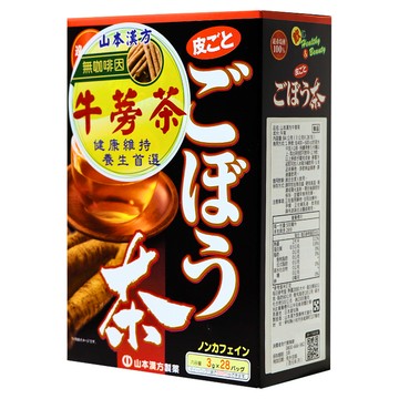 YAMAKAN 山本漢方 牛蒡茶 無咖啡因 健康維持  3g  28包  1盒