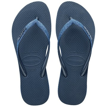 havaianas 哈瓦士 巴西人字拖 女款 Slim sparkle II 金蔥水手藍 涼鞋 拖鞋 夾腳拖 海灘鞋＊夏日微風＊