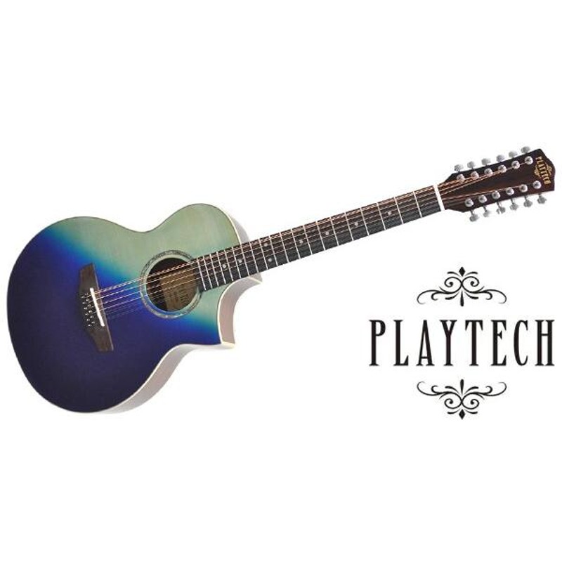 PLAYTECH（プレイテック） 12弦アコースティックギター AD35-12C Blue 12弦ギター | LINEショッピング