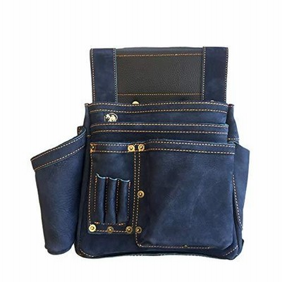ふくろ倶楽部 ヌバックレザー釘袋 「INDIGO」四型