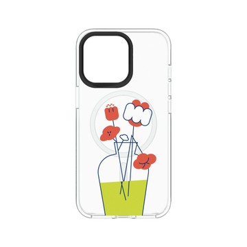 犀牛盾Clear (MagSafe 兼容)防摔背蓋手機殼 【獨家設計款】 - 花的姿態