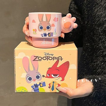 兒童文具 兒童禮物迪士尼朱迪尼克聯名馬克杯2025新款女高顏值家用水杯情侶生日...