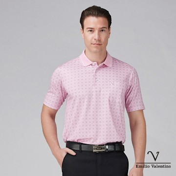 Emilio Valentino 范倫鐵諾 男 短袖POLO衫 吸濕排汗 彈力   (66-5V9108)